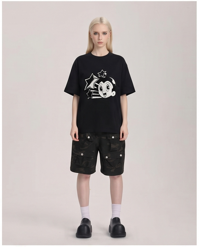 Áo Thun Thêu Xù 3D REUNION R'ATB STATRS T-shirt