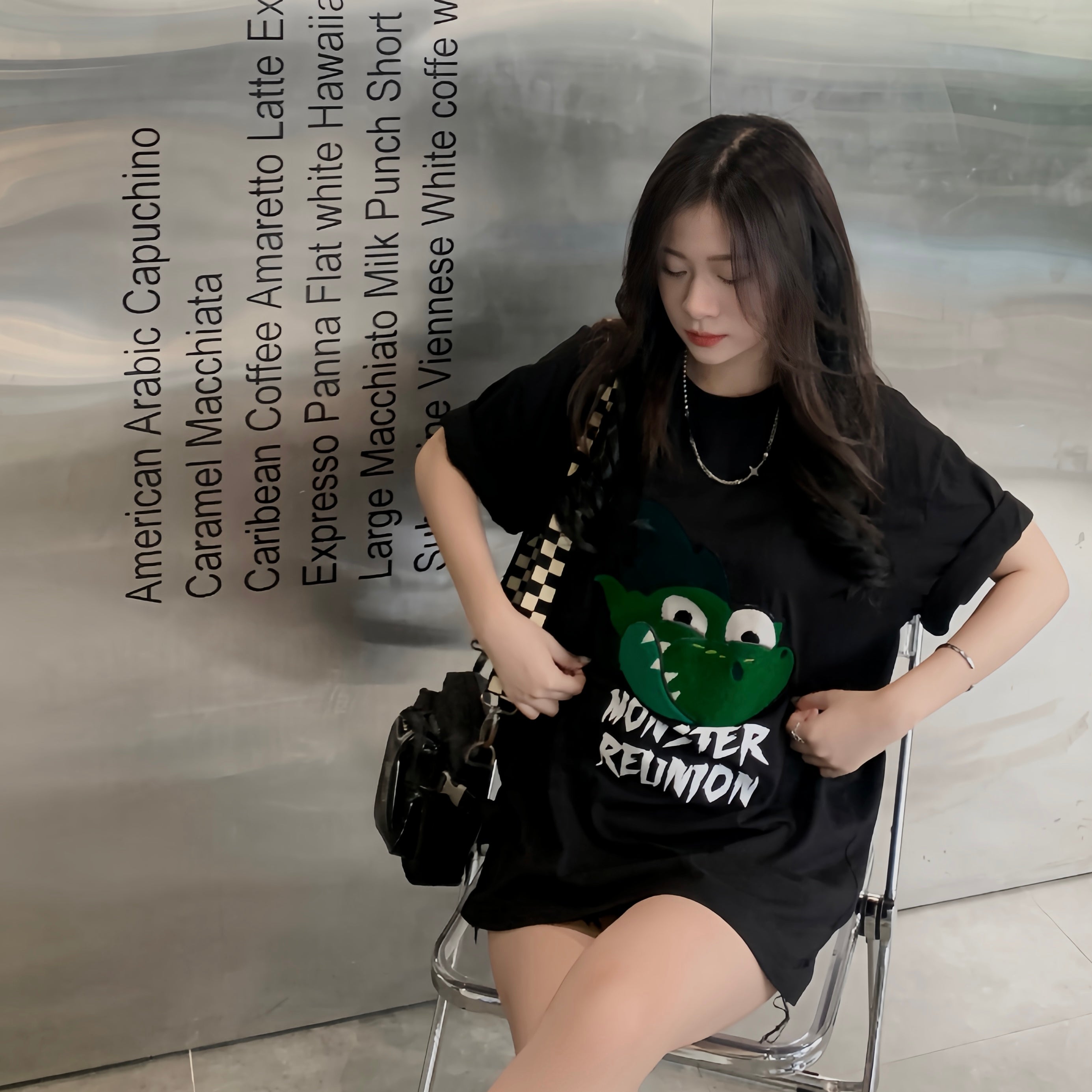 Áo Thun Thêu Xù 3D REUNION R'DINOSAUR