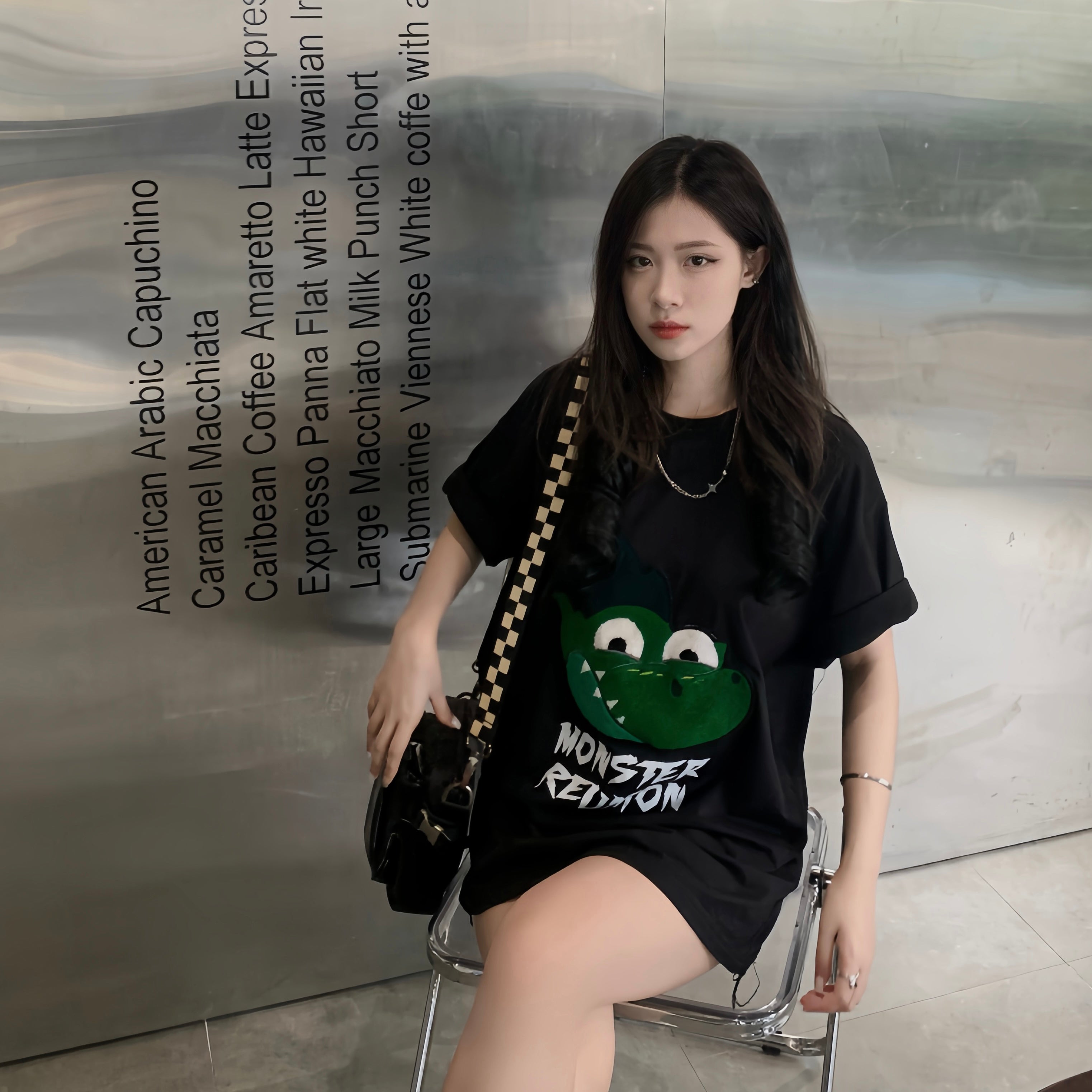 Áo Thun Thêu Xù 3D REUNION R'DINOSAUR