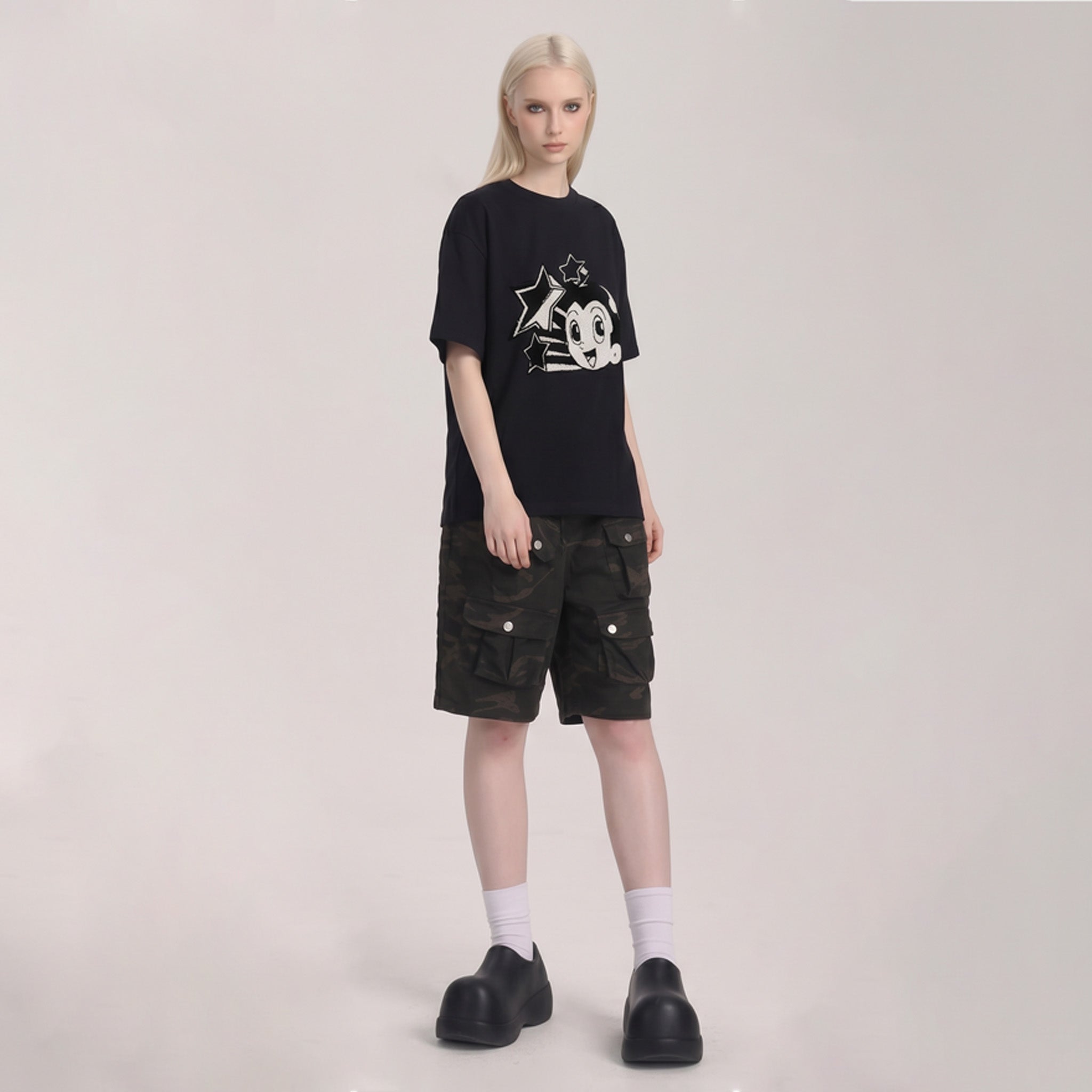 Áo Thun Thêu Xù 3D REUNION R'ATB STATRS T-shirt