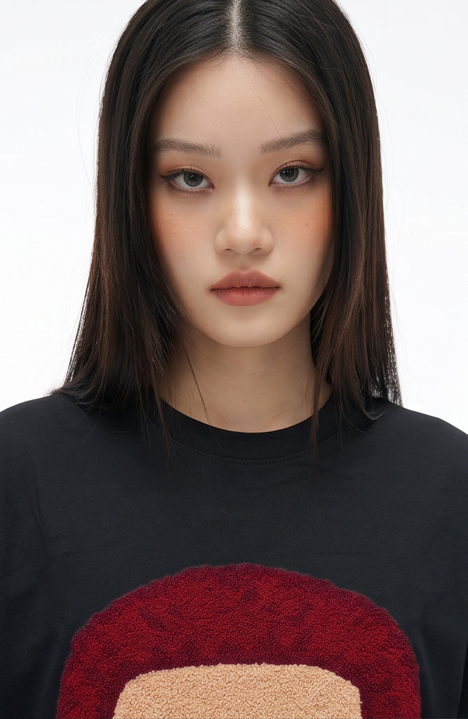 Áo Thun Thêu Xù 3D REUNION R'SAKURAGI T-shirt