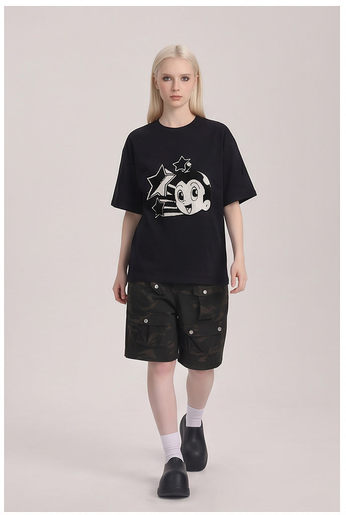 Áo Thun Thêu Xù 3D REUNION R'ATB STATRS T-shirt