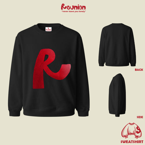 Áo Sweatshirt Thêu Xù 3D REUNION R'LOGO Sweater