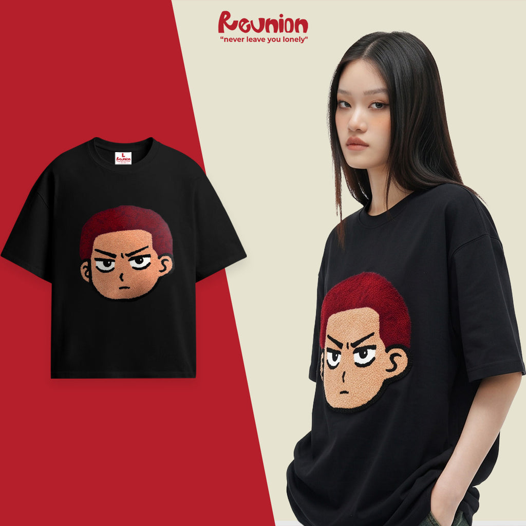 Áo Thun Thêu Xù 3D REUNION R'SAKURAGI T-shirt