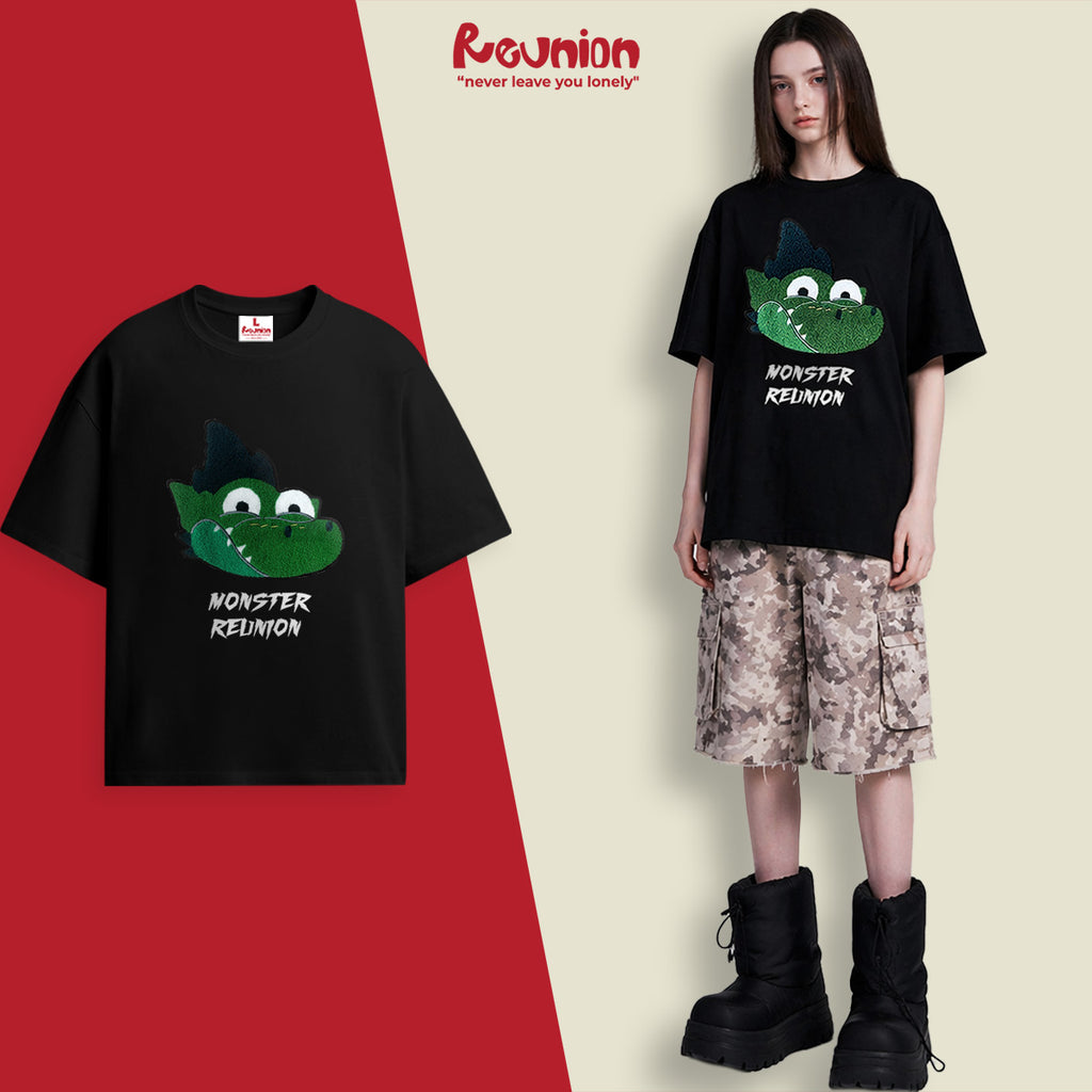 Áo Thun Thêu Xù 3D REUNION R'DINOSAUR