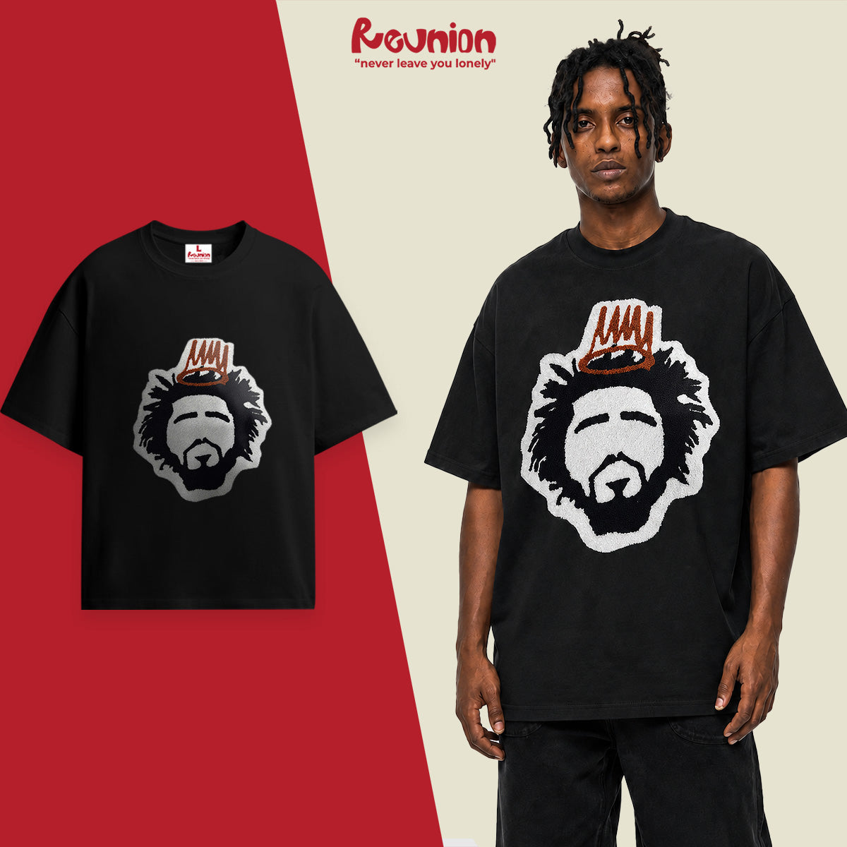 Áo Thun Thêu Xù 3D REUNION R'KING T-shirt