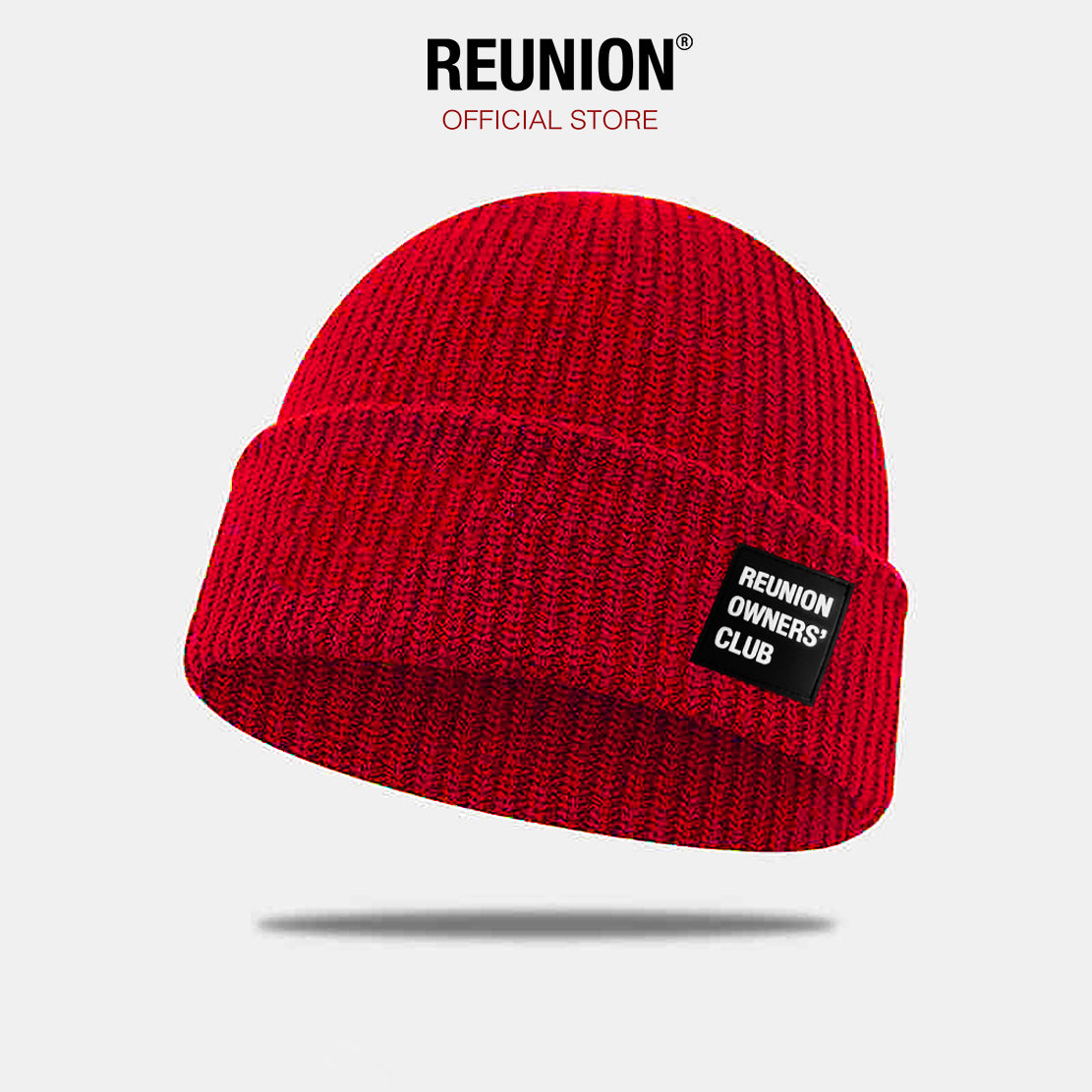 Mũ Len Benie REUNION "RUBBER LOGO"