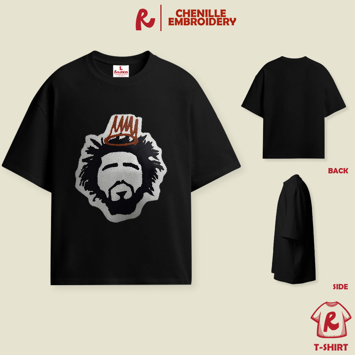 Áo Thun Thêu Xù 3D REUNION R'KING T-shirt