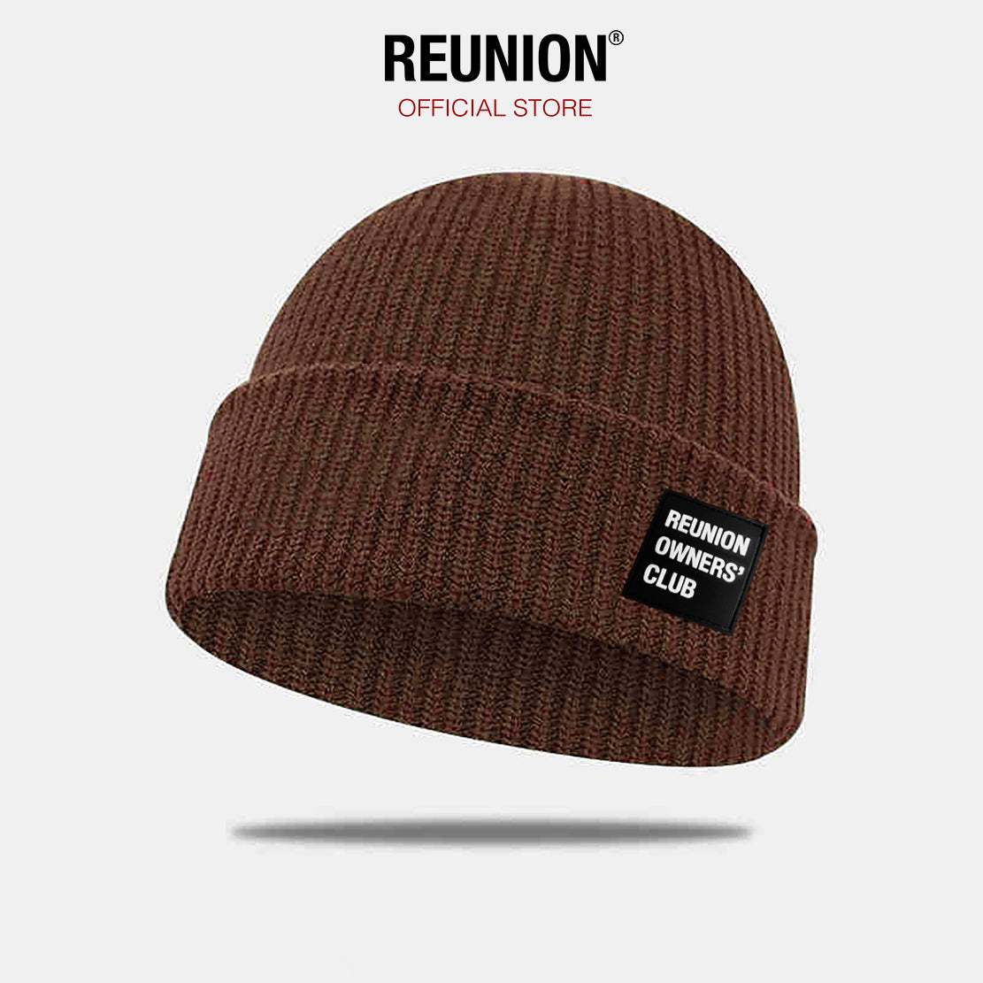 Mũ Len Benie REUNION "RUBBER LOGO"