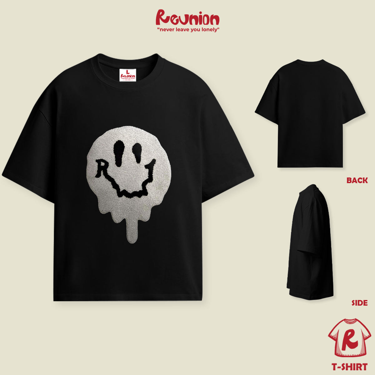 Áo Thun Thêu Xù 3D REUNION R'FACE T-shirt