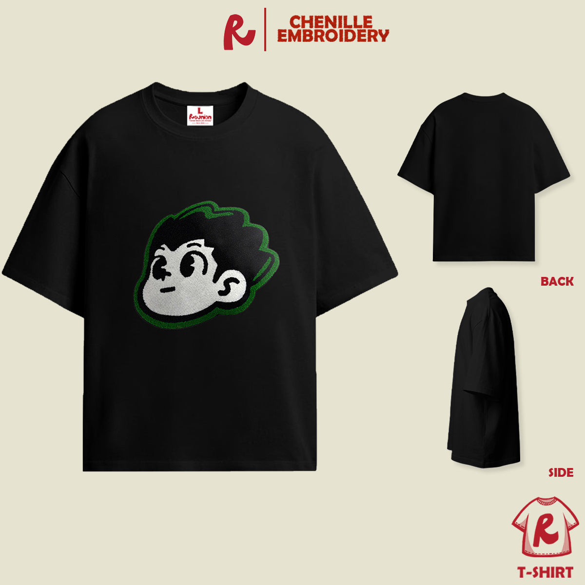 Áo Thun Thêu Xù 3D REUNION R'HUNTER T-shirt